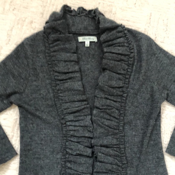 100% wool sweater cardigan grey Size Small, Like new condition - Picture 3 of 16